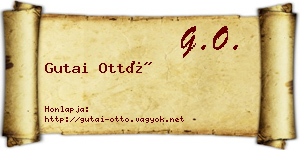 Gutai Ottó névjegykártya